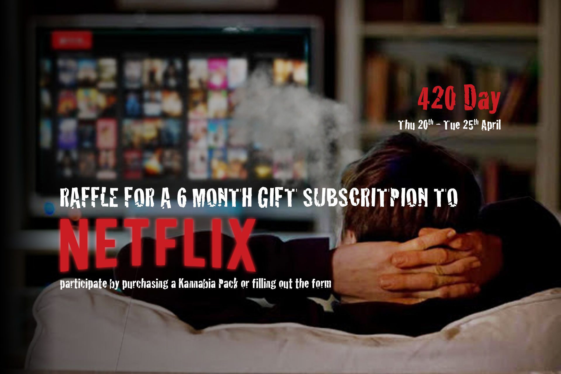 We are raffling a 6 months gift subscription to Netflix